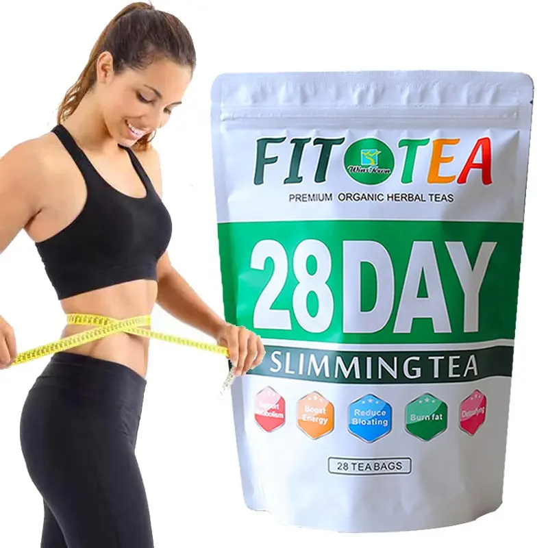 Private label 28 Days Fit tea Weight Loss Slimming Detox Herbal Tea Supplement Flat Tummy Tea Cleanse and Detox