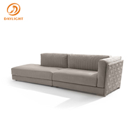 Fabrik Großhandel 2-Sitzer modulare graue Sofa Lounge Leder Schnitt niedrige Wohnzimmer möbel bequeme Sofas