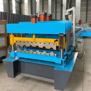 Automatic Cutting Steel Roof Glazed Tile Making Roll Forming Machine