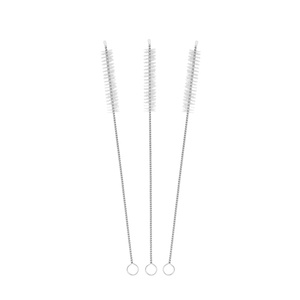 Brosse de nettoyage Degao en laine et poils de porc avec manche en acier inoxydable antirouille pour tubes, pipettes de laboratoire et pailles - Product Image 6