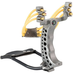 Hochwertige <span class=keywords><strong>Big</strong></span> Power Sling shot Outdoor Jagd Faltbare Schleuder mit Handgelenks tütze Gummiband Sling Shot Katapult - Product Image 1