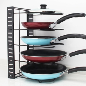 5-Tier Detachable Metal Organizer Storage Rack for Pots and Pans <strong>Kitchen</strong> <strong>Pantry</strong> Use - Product Image 2