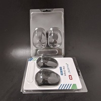 Factory Customized Eco Friendly PET Plastic Clamshell Box Transparent Plastic Mouse Packaging Box with Insert Card