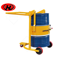 Chariot de levage et de déplacement de fûts hydraulique manuel portable pour fûts d'huile