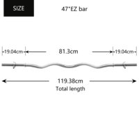 Barre de musculation PROIRON Gym 47 Super EZ, barre de musculation, équipement de fitness, barre spirale, barre de musculation