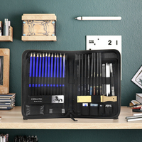 Hot Cross-Border Portable Sketch and Painting Set 40-PC Complete Art Writing and Drawing Accesorio Essentials