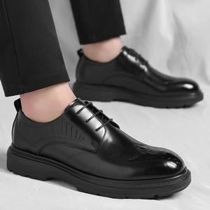 Usine En Gros Respirant Léger Antidérapant Résistant À L'usure En Caoutchouc Semelle En Cuir Bureau Hommes Doux Oxford Robe Chaussures - Product Image 4