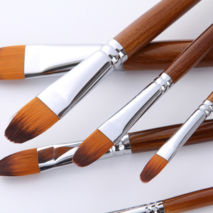Ensemble de 13 pinceaux à <span class=keywords><strong>peinture</strong></span> pour artistes, poils en nylon, manche long en bois, pinceaux professionnels pour la <span class=keywords><strong>peinture</strong></span> artistique et le <span class=keywords><strong>dessin</strong></span> - Product Image 3
