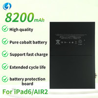 Baterai Tablet 8200mAh Pengganti Pengisian Cepat Baterai Li-ion untuk iPad 6 Air 2 A1566 A1567