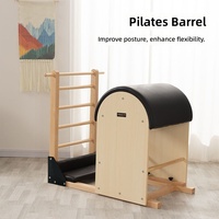 Appareil de Pilates Reformer Barrel Ladder Maplewood pour Yoga en intérieur, usage domestique, rééducation, sculpture corporelle et studio de Pilates