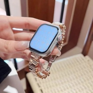 สายนาฬิกาข้อมือโลหะประดับเพชรระยิบระยับสำหรับ Apple Watch Series 11 10 9 8 ขนาด 42 มม. 46 มม. 49 มม. สายรัดข้อมือแบบเปลี่ยนได้ - Product Image 3