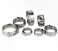 Colliers de serrage à oreille unique en acier inoxydable, métriques et sans palier, pour quincaillerie