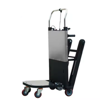 Chariot de manutention robuste 400 kg, chariot électrique à batterie lithium pour escaliers en acier