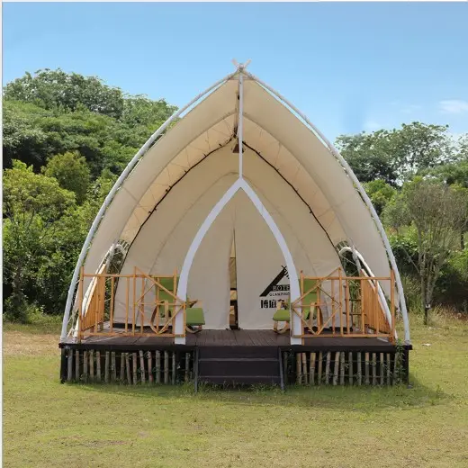 Outdoor Party Bruiloft Grote Ruimte Luxe Tent Teepee Yurt Glamping Tent Voor Familie Camping Koop