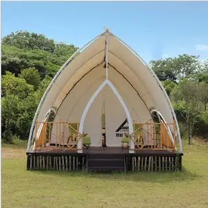 Outdoor Party Wedding Large Space Luxury Tent Teepee Yurt Glamping Tent For Family Camping Sale