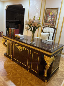 Muebles de Oficina Rococó, Mesa y <span class=keywords><strong>Silla</strong></span> de Oficina de Lujo, <span class=keywords><strong>Diseño</strong></span> de <span class=keywords><strong>Escritorio</strong></span> de Oficina de Madera - Product Image 2