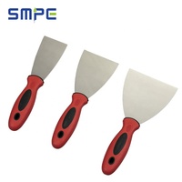 Offre Spéciale Production en Usine De Haute Qualité Peinture En Plastique Couteau À Mastic Avec Poignée En Caoutchouc En Acier Inoxydable Grattoir