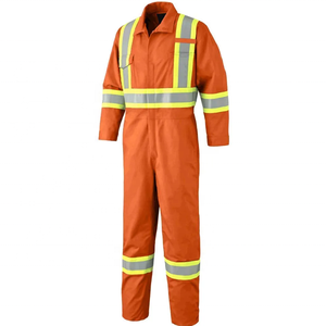 Combinaison de travail unisexe haute visibilité Combinaison de sécurité en coton PE de qualité supérieure Vêtements de travail sur mesure à un prix - Product Image 1