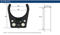 Porte-outil SK40, fourche de changement d'outil ATC, doigt de préhension pour machine de fraisage CNC, pince à outil haute résistance DIN69871