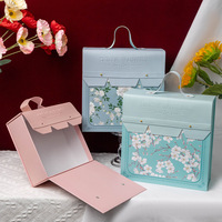 Élégante boîte cadeau en carton portable pour dragées de mariage, bonbons, ou emballage de cadeaux pour anniversaires et fêtes variées