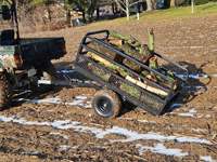 Remorque basculante robuste pour ATV, UTV, travaux forestiers, jardinage et agricoles