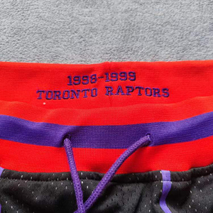 Shorts de basketball pour hommes en coton respirant à séchage rapide, avec logo personnalisé imprimé, longueur genou, cordon de serrage, maille, service OEM - Product Image 5
