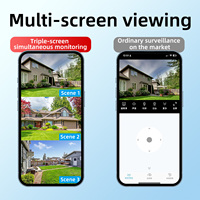 Caméra de sécurité Yoosee 4 objectifs 4K 8MP CMOS sans fil PTZ dôme avec zoom optique 10x, suivi automatique des personnes, 360 degrés, étanche, 4G SIM