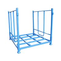 Cages de grillage de support d'empilage en acier empilable Offre Spéciale conteneur de stockage de poubelle pour la caisse de palette de grillage d'usine