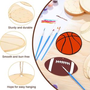 Supplier Sports Style <b>Wooden</b> Photo <b>Frame</b>, Soccer/Basketball Shaped <b>Picture</b> Holder, Birthday Gift for Kids & Teen Sports Fans - Product Image 4