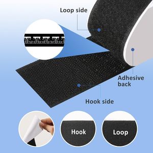 Cinta de Sujeción Autoadhesiva 100% Nailon, Ecológica, con Cierre de Gancho y Bucle, Tira Adhesiva Fuerte para Tela, Velcro Eficiente - Product Image 6