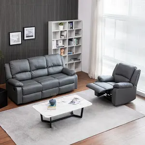 Ev mobilyaları oturma odası 1.2.3 koltuk takımları manuel recliner kanepe