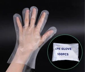 50 pièces/paquet, gants jetables en CPE, imperméables, résistants à l'huile, épais, pour barbier, salon de beauté, cuisine, alimentation - Product Image 5