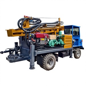 Plataforma de Perforación con Remolque de Ruedas, Bomba de Lodo Neumática de 65KW con Motor Diésel, 200m de Profundidad, 300mm de Diámetro de Perforación, 4500KG - Product Image 1