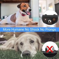 Anti-Bell-Halsband für Hunde - Wasserdichtes IPX6-Gerät mit Wiederaufladbarem Akku, Vibrations-Training ohne Schock, Sichere Bellkontrolle