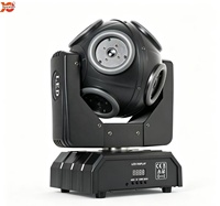 Projecteur laser LED RGB 8 faisceaux à rotation infinie, activé par la voix, DMX512, pour DJ, discothèque, soirée, KTV, scène