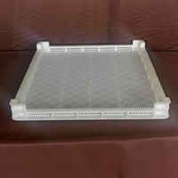 Plateau de séchage en plastique perforé empilable pour usine alimentaire, entrepôt frigorifique et four - Vente en gros