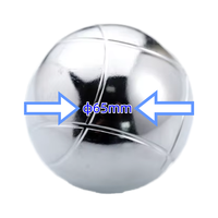 Ensemble de 6 boules de pétanque en acier inoxydable argenté de 65 mm, amusant, pour jeux de plein air, divertissement familial, sport, sûr