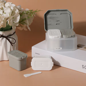 Contenitore per Crema a Bocca Larga in Plastica Opaca, Barattolo Cosmetico Rotondo Beige da 500ml per Balsamo Detergente, Burro per Capelli e Corpo - Product Image 3