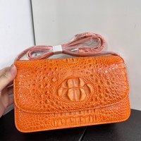 Sac bandoulière en cuir de crocodile avec poignée supérieure, sac de travail, sac de soirée, sac bandoulière pour femme en cuir de crocodile