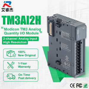 Nouveau module PLC original TM3AI2H, 2 entrées analogiques 24VDC, module IO analogique Modicon TM3, TM3AI2H pour contrôleur logique programmable PLC - Product Image 1