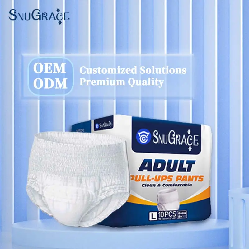 SNUGRACE Factory wholesale sample Adult disposable underwear Female diaper adult Maternity Pads Absorbent Panty Diaper