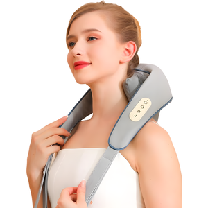 Masseur intelligent Shiatsu pour le cou et les épaules en cuir PU avec batterie 2000 mAh pour soulager la douleur (vente en gros) - Product Image 1