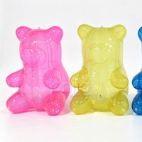 Modèle publicitaire géant gonflable personnalisé en forme d'ours en gélatine, ours en peluche en PVC hermétique pour événements et décorations de fête
