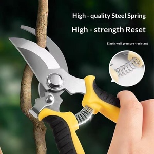 กรรไกรตัดแต่งกิ่งสแตนเลสแบบประหยัดแรงสำหรับตัดแต่งดอกไม้ต้นไม้ผลไม้ - Product Image 5