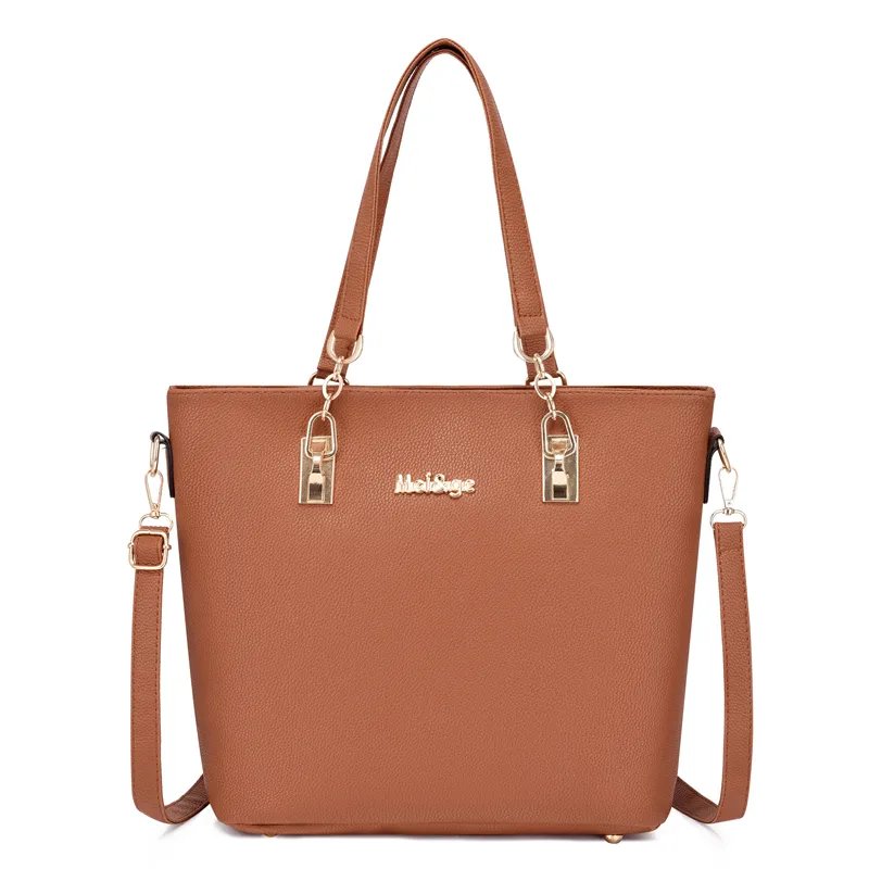 New Ladies Shoulder 6 Piece Large Handbag Sets Fashion Multi Pocket Handbag Custom Logo Purses And Handbags Bags Women