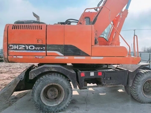 Excavatrice sur pneus d'occasion Doosan DH210W-7, équipement de construction routière chinois, 21 tonnes, DH210, Doosan 210 150 à vendre - Product Image 6