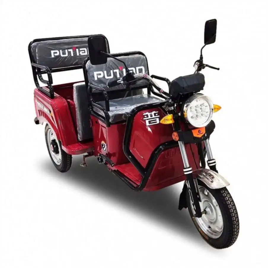 Good Selling Front Drum Electric Factory Price 70Km/H Gasoline Cargo Three Wheels Tricycle For Mobility-Impaired People
