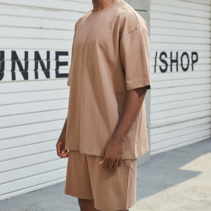 Người Đàn Ông Của Giản Dị Đường Phố Mặc 2-Mảnh <span class=keywords><strong>T</strong></span>-Shirt Và Quần Short Bộ <span class=keywords><strong>T</strong></span>ùy Chỉnh Thoáng Khí Bộ Đồ Thể Thao Cho Mùa Hè - Product Image 5