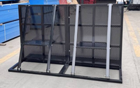 Barrière de contrôle des foules perforée, grillage à trous ronds, barricade temporaire, clôture en acier galvanisé pour la sécurité des événements et le contrôle du trafic