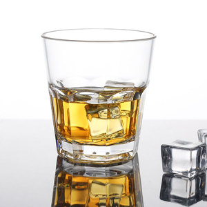 Bicchieri da whisky in plastica ottagonali da 270 ml in PP, SAN, AS, PC, Tritan, stile rock. - Product Image 1